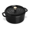 Staub 7-quart Matte Black Round Dutch Oven -Zwilling Shop Staub7 quartMatteBlackRoundDutchOven