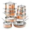 Hestan CopperBond 18 Piece Induction Copper Cookware Set -Zwilling Shop TBD HES HN4 18pcSet NMExclusive Seamless Main