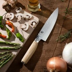 Shun Premier Blonde 8" Chef's Knife -Zwilling Shop TDM0706W Kabob b3026835 1ba1 4640 9eab 1f3f262b3f75
