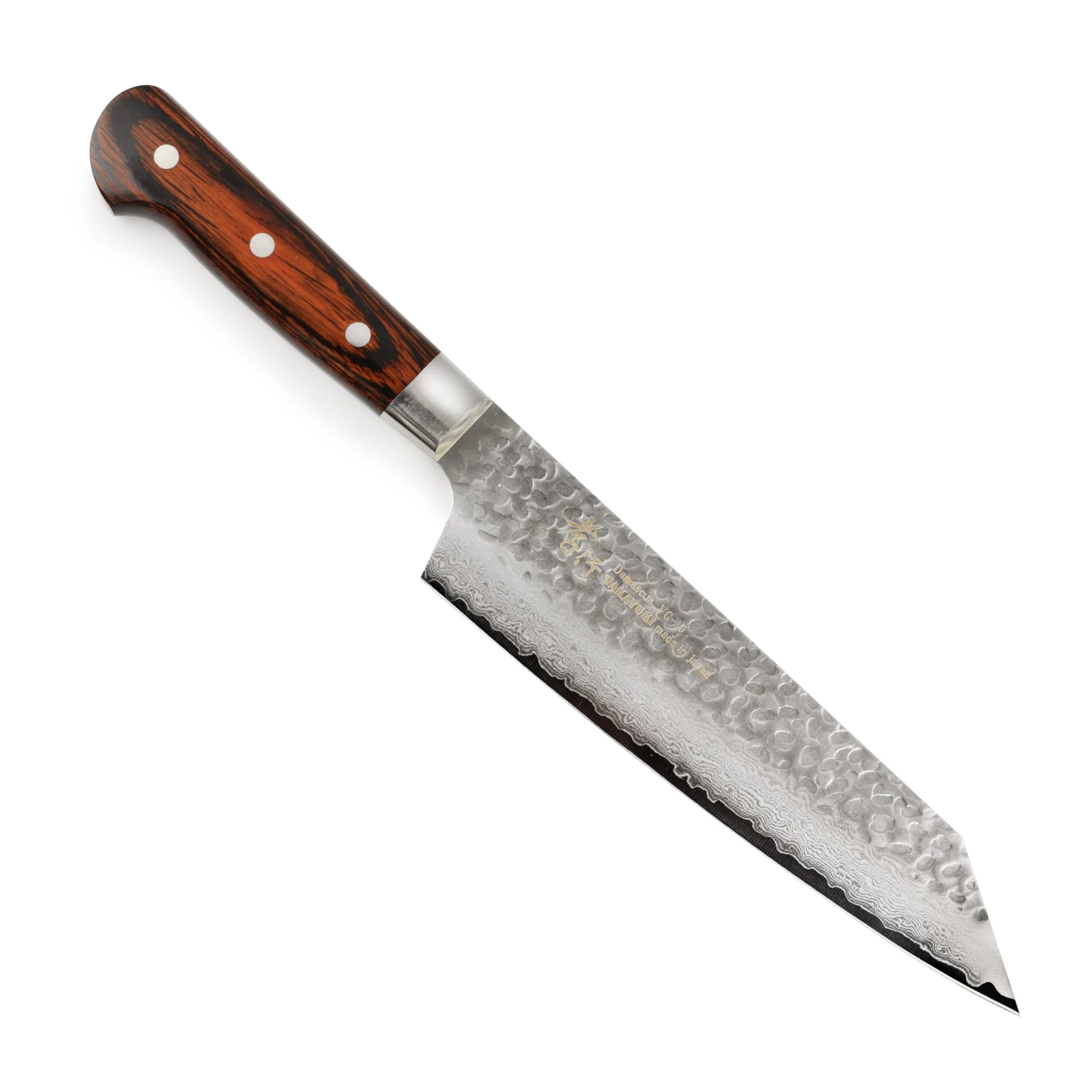 Takayuki Hammered Damascus 7.5" Bunka 9 Takayuki Hammered Damascus 7.5" Bunka - Image 7