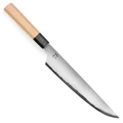 Takayuki X Itsuo Doi Homura Aogami #2 9.4" Sujihiki With Saya -Zwilling Shop TakayukiHomurabyItsuoDoiAogami9.4 inchSujihikiwithSaya