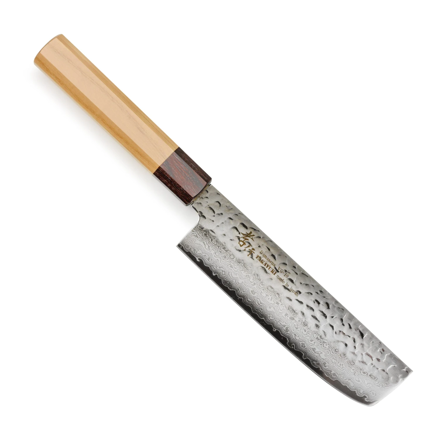 Takayuki Tsuchime Damascus 6.3" Nakiri 9 Takayuki Tsuchime Damascus 6.3" Nakiri - Image 7