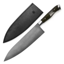 Town Cutler Carbon Pommel 8.5" Chef's Knife With Leather Sheath 12 Town Cutler Carbon Pommel 8.5" Chef's Knife With Leather Sheath -Zwilling Shop TownCutlerCarbonPommel8.5 inchChef sKnifewithLeatherSheath