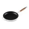 Le Creuset Cast Iron 10.25" White Fry Pan With Wood Handle -Zwilling Shop White