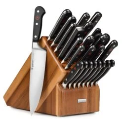 Wusthof Classic 26 Piece Acacia Knife Block Set -Zwilling Shop WusthofClassic26PieceAcaciaKnifeBlockSet