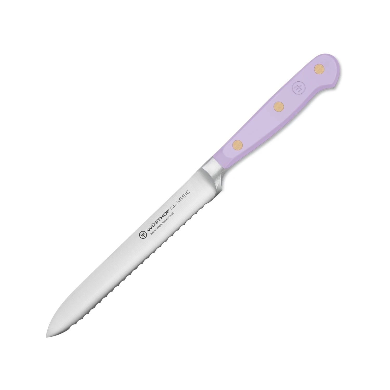 Wusthof Classic 5" Purple Yam Serrated Utility Knife 6 Wusthof Classic 5" Purple Yam Serrated Utility Knife - Image 4