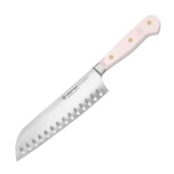 Wusthof Classic 7" Pink Himalayan Salt Hollow Edge Santoku Knife -Zwilling Shop WusthofClassicColor7 inchPinkHimalayanSaltHollowEdgeSantokuKnife 8a2136d2 0219 49cd aa7a 7e05cf1198b8