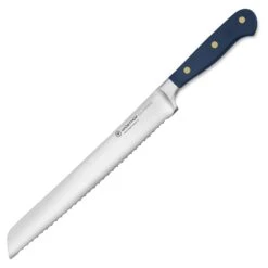 Wusthof Classic 9" Wild Blueberry Double Serrated Bread Knife -Zwilling Shop WusthofClassicColor9 inchWildBlueberryDoubleSerratedBreadKnife