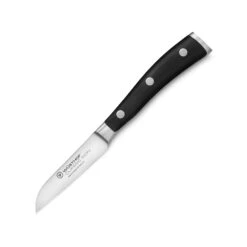 Wusthof Classic Ikon 3" Flat Cut Paring Knife -Zwilling Shop WusthofClassicIkon3 inchFlatCutParingKnife