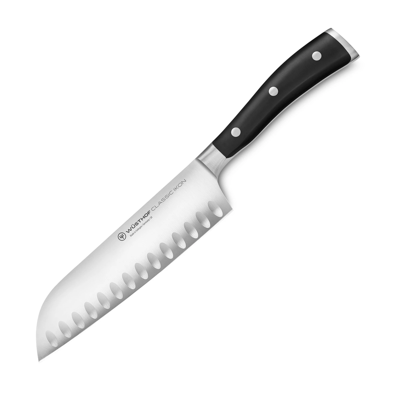 Wusthof Classic Ikon 7" Hollow Edge Santoku Knife 6 Wusthof Classic Ikon 7" Hollow Edge Santoku Knife - Image 4