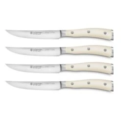 Wusthof Classic Ikon Creme 4 Piece Steak Knife Set 9 Wusthof Classic Ikon Creme 4 Piece Steak Knife Set -Zwilling Shop WusthofClassicIkonCreme4PieceSteakKnifeSet