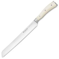 Wusthof Classic Ikon Creme 9" Double Serrated Bread Knife -Zwilling Shop WusthofClassicIkonCreme9 inchDoubleSerratedBreadKnife
