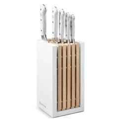Wusthof Classic White 6 Piece Knife Block Set -Zwilling Shop WusthofClassicWhite6PieceKnifeBlockSet