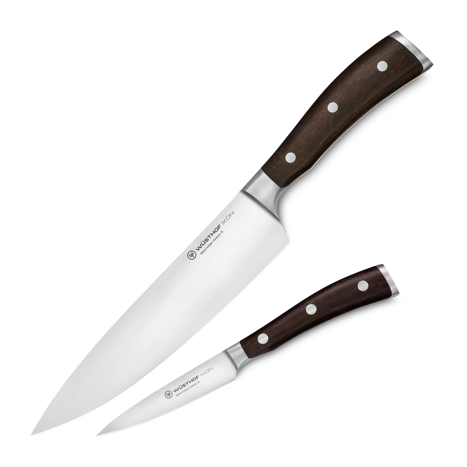 Wusthof Ikon Blackwood 2 Piece Chef's & Paring Knife Set 6 Wusthof Ikon Blackwood 2 Piece Chef's & Paring Knife Set - Image 4