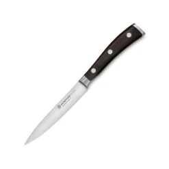 Wusthof Ikon Blackwood 4.5" Utility Knife 12 Wusthof Ikon Blackwood 4.5" Utility Knife -Zwilling Shop WusthofIkonBlackwood4.5 inchUtilityKnife