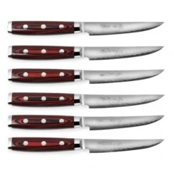 Yaxell Super Gou SG2 6 Piece Steak Knife Set -Zwilling Shop YaxellSuperGou6PieceSteakKnifeSet