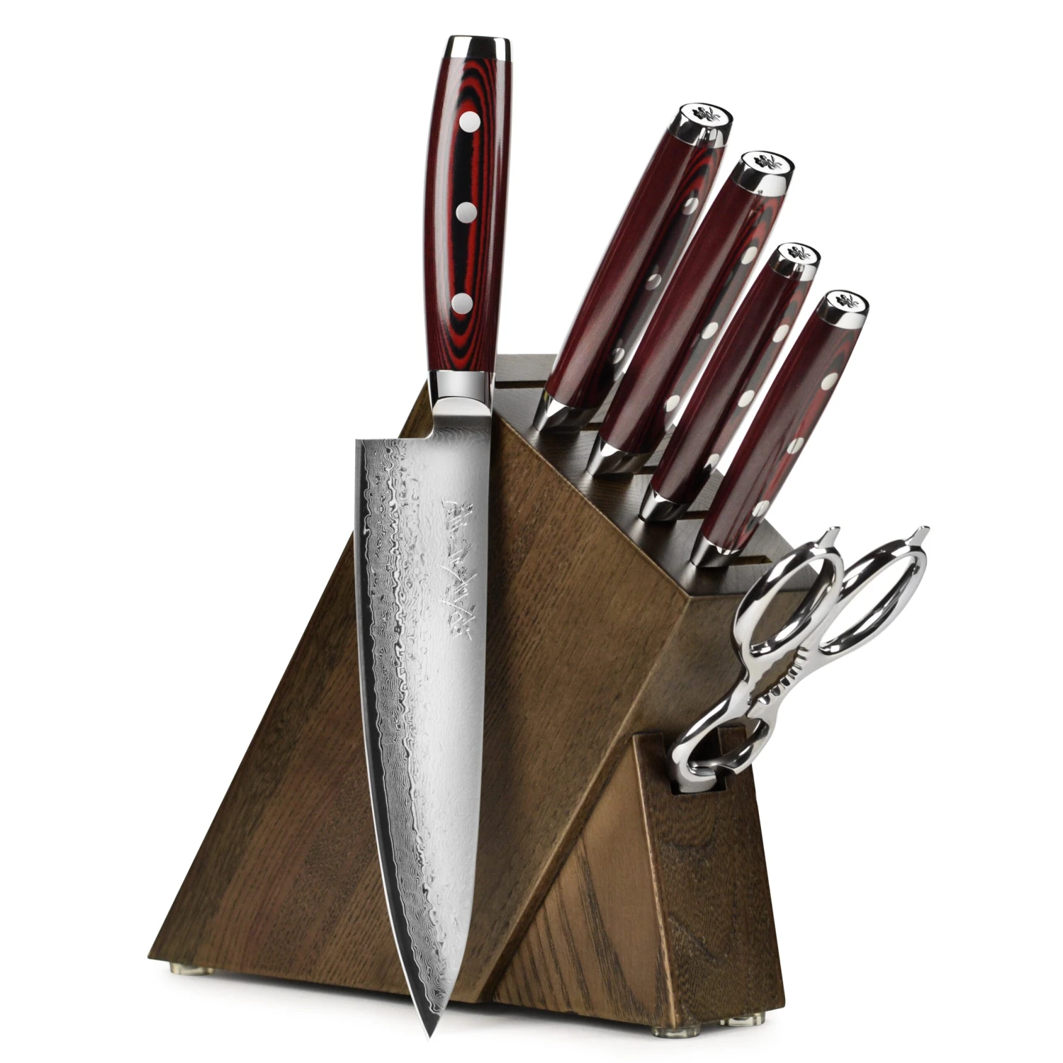 Yaxell Super Gou SG2 7 Piece Dark Ash Slim Knife Block Set 8 Yaxell Super Gou SG2 7 Piece Dark Ash Slim Knife Block Set - Image 6