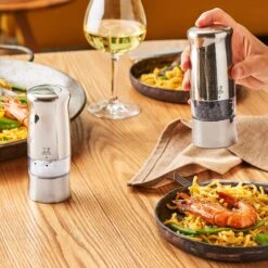 Peugeot Zeli 5.5" Electric Salt & Pepper Mill Set -Zwilling Shop ZELIDUO2 284802407924086 PIXEL BECHAMEL