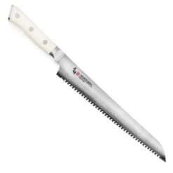 Zanmai Classic Damascus Corian 9" Bread Knife -Zwilling Shop ZanmaiClassicDamascusCorian9 inchBreadKnife