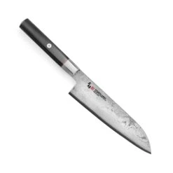 Zanmai Hybrid Damascus Splash 7" Santoku -Zwilling Shop ZanmaiHybridDamascusSplash7 inchSantoku
