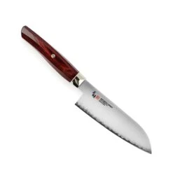 Zanmai Revolution SG2 5.9" Ko-Santoku With Red Pakkawood Handle 12 Zanmai Revolution SG2 5.9" Ko-Santoku With Red Pakkawood Handle -Zwilling Shop ZanmaiRevolutionSG25.9 inchKo SantokuwithRedPakkawoodHandle