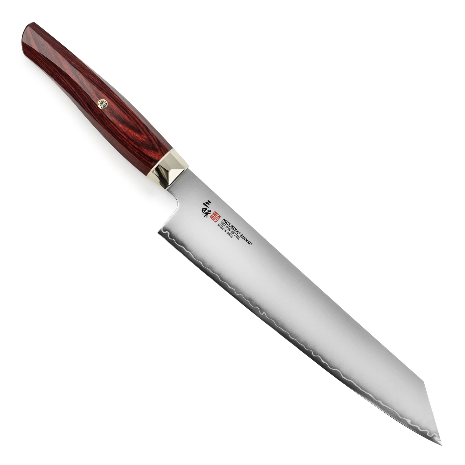 Zanmai Revolution SG2 9" Kiritsuke With Red Pakkawood Handle 6 Zanmai Revolution SG2 9" Kiritsuke With Red Pakkawood Handle - Image 4