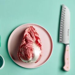 Wusthof Classic 7" Pink Himalayan Salt Hollow Edge Santoku Knife -Zwilling Shop cl c phs mood top 03