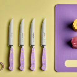 Wusthof Classic 4 Piece Purple Yam Steak Knife Set -Zwilling Shop clc py mood top 06 lq 4to3copy
