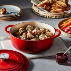 Le Creuset Cast Iron 2.75-quart Cerise Shallow Round Dutch Oven -Zwilling Shop r6